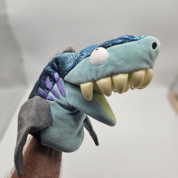 Manhattan Toy Dinosaur Hand Puppet Plush Stuffed Animal Kids Lot #015069 - Picture 1 of 12